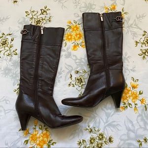 Bandolino Size 6.5 Brown Heeled Boots